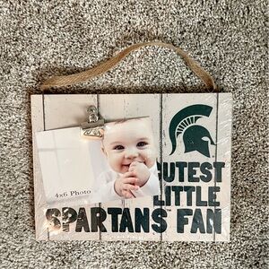 Michigan State Spartans baby photo frame home decor picture frame MSU NCAA